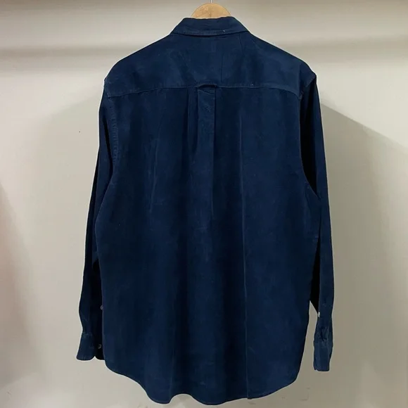 HUNT CLUB AUTHENTIC CORDUROY NAVY BLUE SHIRT FOR MEN’S & WOMEN’S - Picture 3 of 5